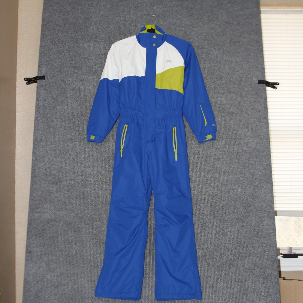 Trespass Snowsuit Boys Girls 11 12 Blue White Yellow Ski Waterproof‎ Durable
